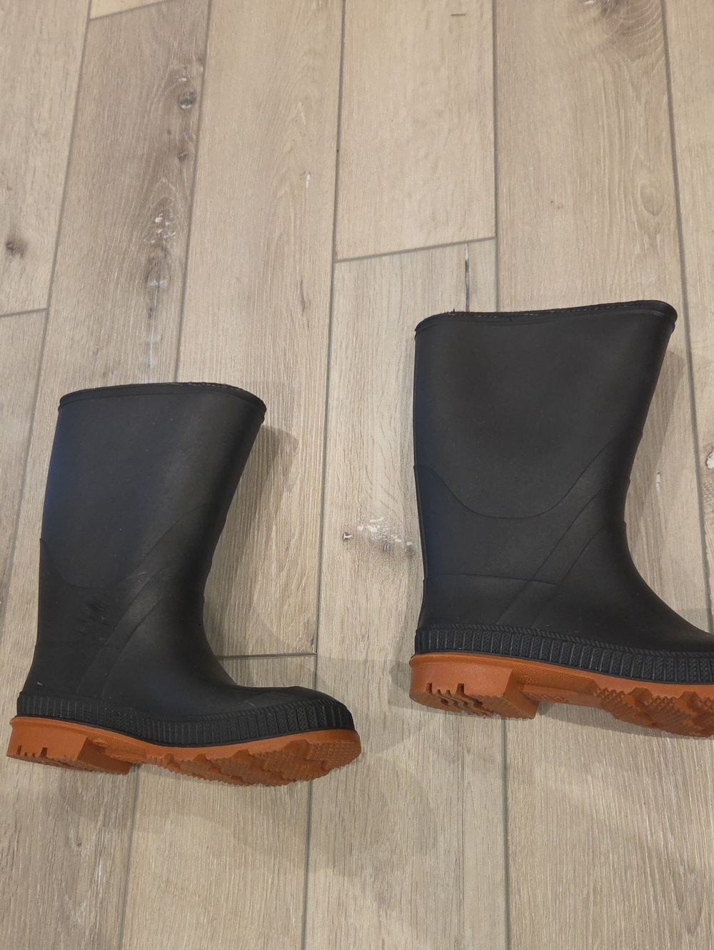 Unbranded Unisex Kids Size 5 Black Rubber Boots Excellent Condition Used